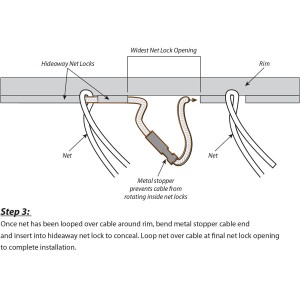 Gared Replacement Tube-Tie Net Attachment Cable