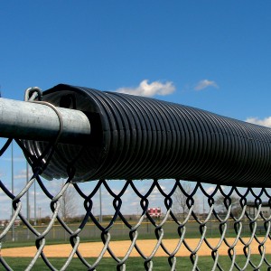 Black Poly-Cap Fence Topper