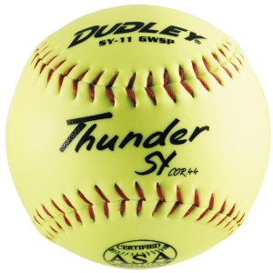 Dudley ASA Thunder SY 11'' Synthetic Slowpitch Softballs - discontinued
