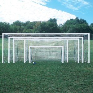 Bison No Tip Soccer Goals - 7'H x 21'W x 4'T x 7'B (4'' Square)