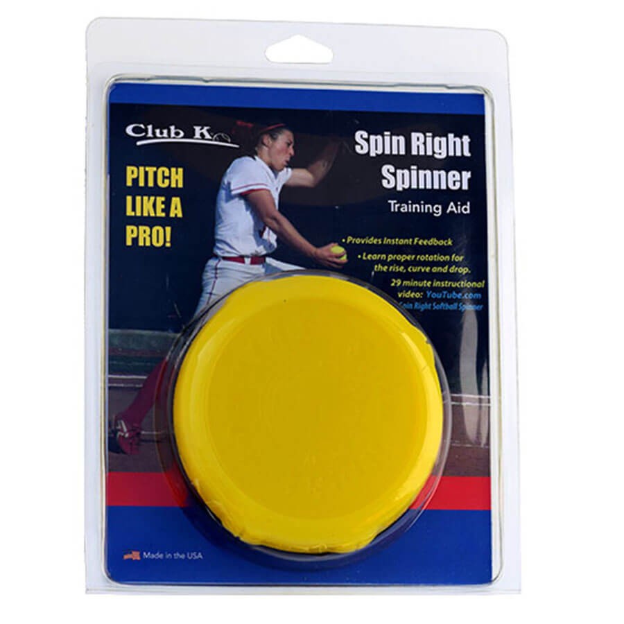 SPIN RIGHT SPINNER Fastpitch Pitching Training Aid Baseball Softball Yellow