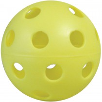 Yellow Perforated Poly Softballs