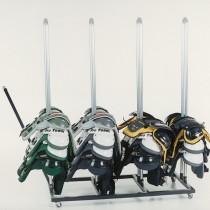 4-Stack Shoulder Pad Storage Rack