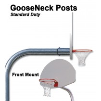 Gared Outdoor Standard Duty Front Mount Gooseneck Post