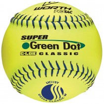 Worth USSSA (Women's Classic) Green Dot Slowpitch Softballs