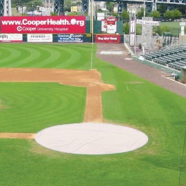 6oz. 30' Diameter Poly Jumbo Home Plate Tarp