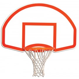 Gared Rear Mount Fan-Shaped In/Out Steel Recreational Backboard