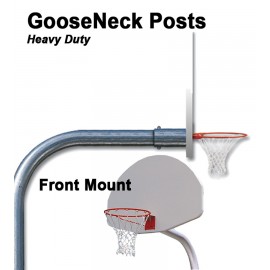 Gared Outdoor Heavy-Duty Front Mount Gooseneck Post