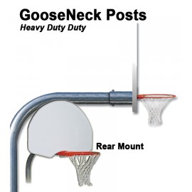 Gared Outdoor Heavy-Duty Rear Mount Gooseneck Post