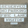 Traffic Control Parking Lot Stencils